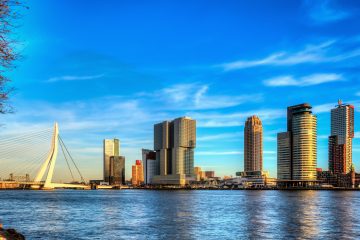 Wilhelminapier Rotterdam panorama